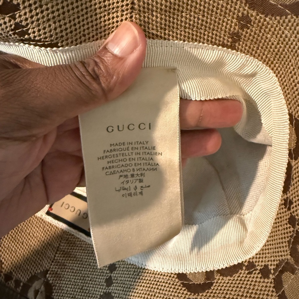Gucci Beige and Brown Bucket Hat - Picture 2 of 4